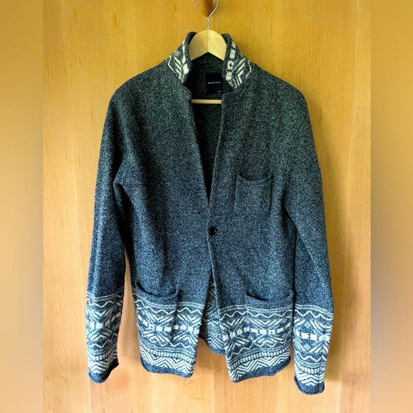 Ships Japan Ships Jet Blue Cardigan Sweater Jacket L